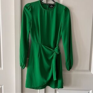 Lulu's XS Green Long Sleeve Dress ( Excellent Condition  only worn 3 times )